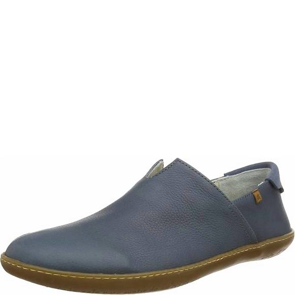 El Naturalista El Viajero Black Leather Nubuck Slip On Loafer Shoes EU 41